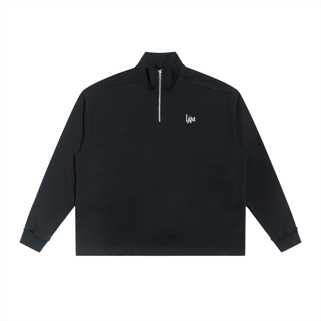 I AM Quarter-Zip Rolled Edge Fleece Sweatshirt