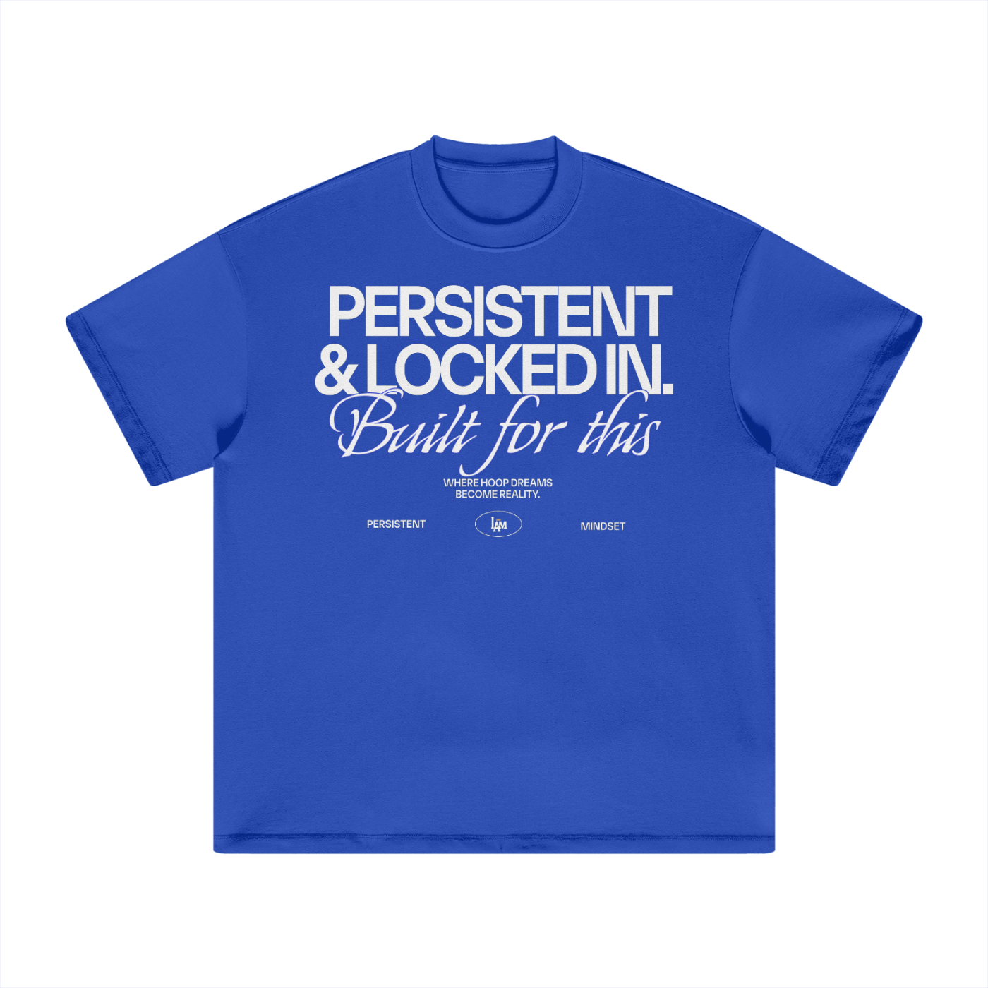 I AM x ThatAsianPete Heavyweight T-Shirt Blue